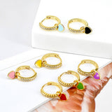 NEW SIMPLE MULTI COLOR LOVE GEOMETRIC EARRINGS_CWAJE1764