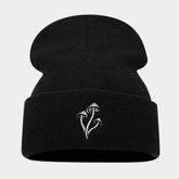 MUSHROOM EMBROIDERED KNITTED HAT SIMPLE _CWAH2089