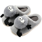 Women Coal Ball Home Shoes Plush Warm Slippers