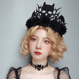 HALLOWEEN WITCH DEMON SKULL FLOWER CROWN_CWMM0140
