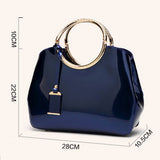 2024 PATENT LEATHER SHINY EVENING TOTE_CWAB2633