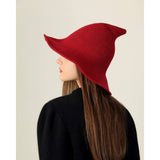 Cwah1676_Regular Foldable Knitted Halloween Witch Hat