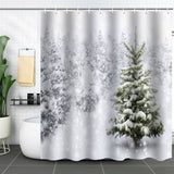 HOT SALE CHRISTMAS WATERPROOF SHOWER CURTAIN_CWMM1808