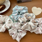 CREAMY SWEET CARTOON PRINT HAIR SCRUNCHIES_CWAHA2804