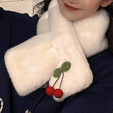 CUTE FAUX RABBIT FUR SCARF FOR WOMEN WARMTH_CWASC1259