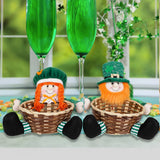 St. Patricks Day Party Gnome With Basket Doll_Cwmm3438