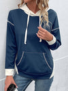 Cwohol1002_Long-Sleeved Hoodie With Hooded Pockets