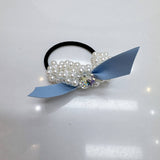 BRAIDED PEARL HAIR TIE NEW ELASTIC HAIR BAND_CWAHA6882