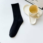 NEW SOLID COLOR CASUAL WOMENS MID CALF SOCKS_CWMS1402