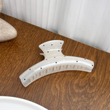 Polka Dot Hair Claw For Elegant Buns_Cwaha2066