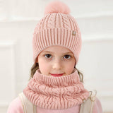 Three-Piece Set Of Pom-Pom Hat, Scarf And Gloves_Cwmm2779
