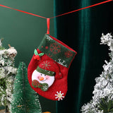 SEQUINED 3D SANTA CLAUS CHRISTMAS STOCKINGS_CWMS1421