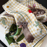 SILK SQUARE SCARF VERSATILE FALL WINTER FOR WOMEN_CWASC0556