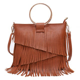Women Fashion Tassel Clutches Shoulder Bag_Cwab0798