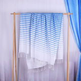 OMBRE TASSEL WOVEN BEACH TOWEL FOR TRAVEL COUPLES_CWMM7671