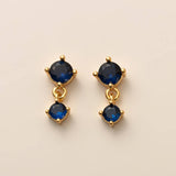 BIRTHSTONE STUD EARRINGS ZODIAC COLORFAST MATERIAL_CWAJE5104