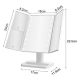 Triple Folding Led Makeup Mirror Shell Mirror_Cwmm5647