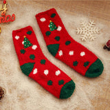 CHRISTMAS EMBROIDERY COZY SOCKS FOR WOMEN_CWMS0200