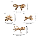 High-End And Elegant Bow Alloy Hair Clips