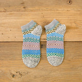 5PCS SET ALPACA VINTAGE FLORAL PATTERN SOCKS_CWMS0207