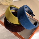Velvet Wide Headband Elegant Daily Wear_Cwaha07833
