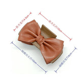 LARGE RETRO PU LEATHER DOUBLE SIDED BOW CLIP_CWAHA6375