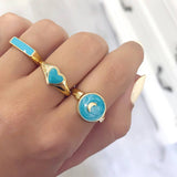 RETRO OIL DROP MOON FASHION CREATIVE RING_CWAJE1744