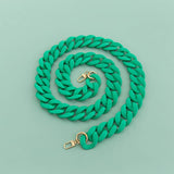 LARGE RESIN ACRYLIC BAG CHAIN WIDE STRAP_CWMM5065