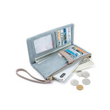 CASUAL FASHION BUCKLE LONG WOMENS WALLET_CWAB2335