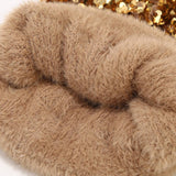 AUTUMN AND WINTER SEQUINED PLUSH KNITTED HAT_CWAH2146