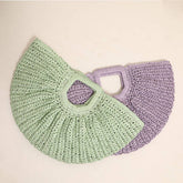 SQUARE HANDLE SEMI CIRCLE PORTABLE STRAW BAG_CWAB1869