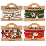 2024 NEW CHRISTMAS BEADED ELASTIC ROPE BRACELET_CWAJE2207