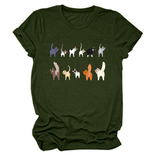 CUTE CAT GRAPHIC TEE 11 CATS TURN AROUND_CWTTS1495