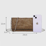 FASHIONABLE SHINY CHAIN RHINESTONE EVENING BAG_CWAB3613