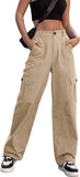 Stylish Multi-Pocket Cargo Straight Leg Pants