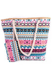 MULTI PATTERNED FASHION BEACH BAGS_CWAB031