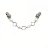 NEW CRYSTAL PEARL BUTTERFLY CHAIN SHAWL CLIP_CWMM2195