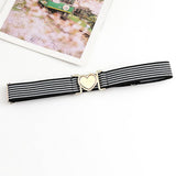 LOVE ALLOY ELASTIC BAND ELASTIC WOVEN CANVAS BELT_CWABE0680