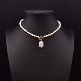 Versatile Design Zircon Temperament Pearl Necklace