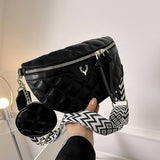 SIMPLE POPULAR RIBBED CHEST BAG AND CROSSBODY BAG_CWAB2081