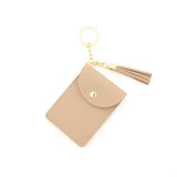 PU LEATHER CARD HOLDER WALLET WITH TASSEL_CWAB4963