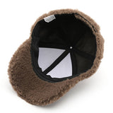 Winter Plush Baseball Hat, Unisex Outdoor Warm Cap_Cwah2169