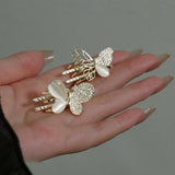 DELICATE BUTTERFLY HAIR CLAW SMALL SIDE BANG CLIP_CWAHA4667