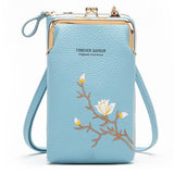 EMBROIDERED MINI CELL PHONE CROSSBODY BAG WALLET_CWAB1634