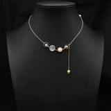 ALL MATCH NATURAL FRESHWATER PEARL NECKLACE_CWAJE3858