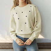 Valentines Day Love Crewneck Pullover Sweater