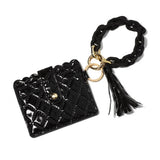 MACARON WALLET WITH ACRYLIC CLASP KEYCHAIN_CWAB4962