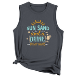 Wome Casual Loose Fit Tank Top, Minimal Style_Cwttsl0418