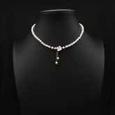 ALL MATCH NATURAL FRESHWATER PEARL NECKLACE_CWAJE3849