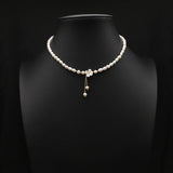 ALL MATCH NATURAL FRESHWATER PEARL NECKLACE_CWAJE3849